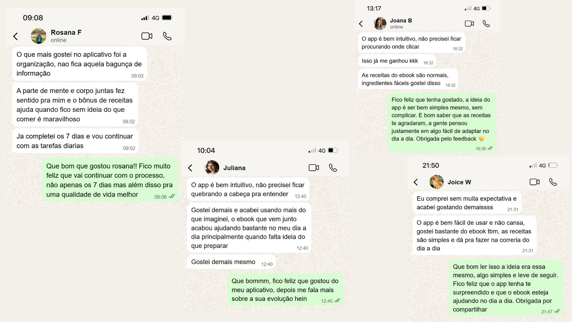 Depoimentos de clientes sobre o Detox7 PRO